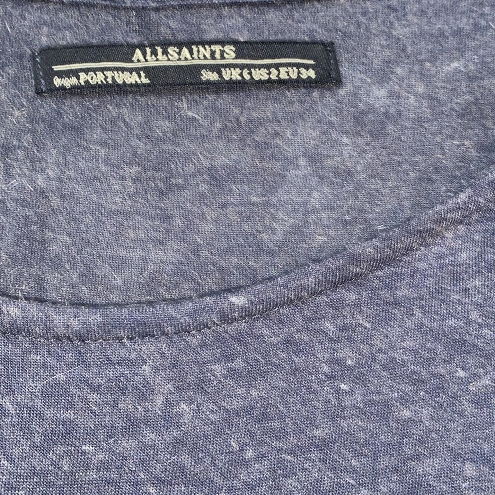 All saints dark grey knotted dress - Picture 6 of 9
